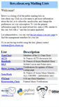 Mobile Screenshot of lists.sfasat.org