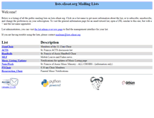 Tablet Screenshot of lists.sfasat.org